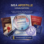 MEA Apostille (Legalisation) on Birth Certificate, Marriage Certificate, Degrees, PCC and other Documents